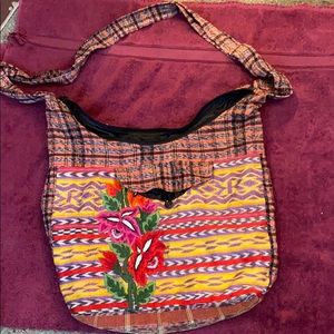 Tribal/Floral HOBO shoulder//Crossbody bag !